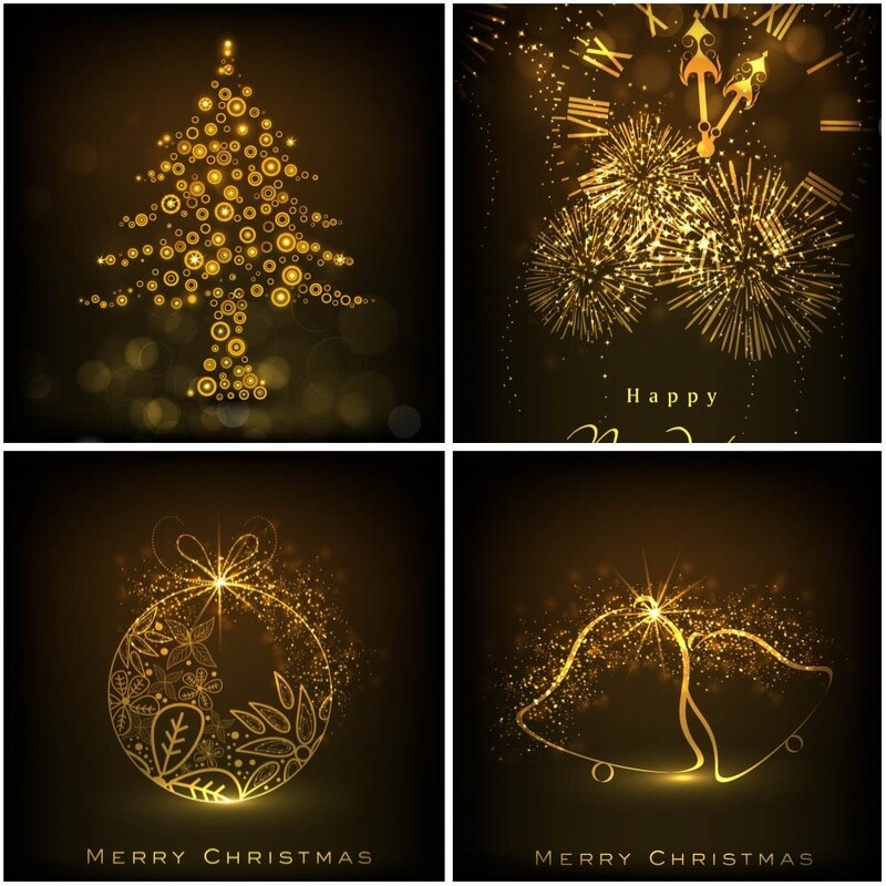 Abstract Christmas Cards 