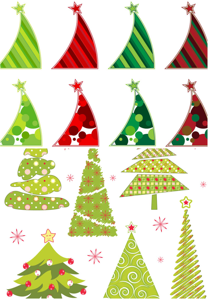 christmas tree clip art free vector - photo #33