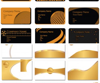 Business Cards Vector on Yellow And Orange Business Cards Vector