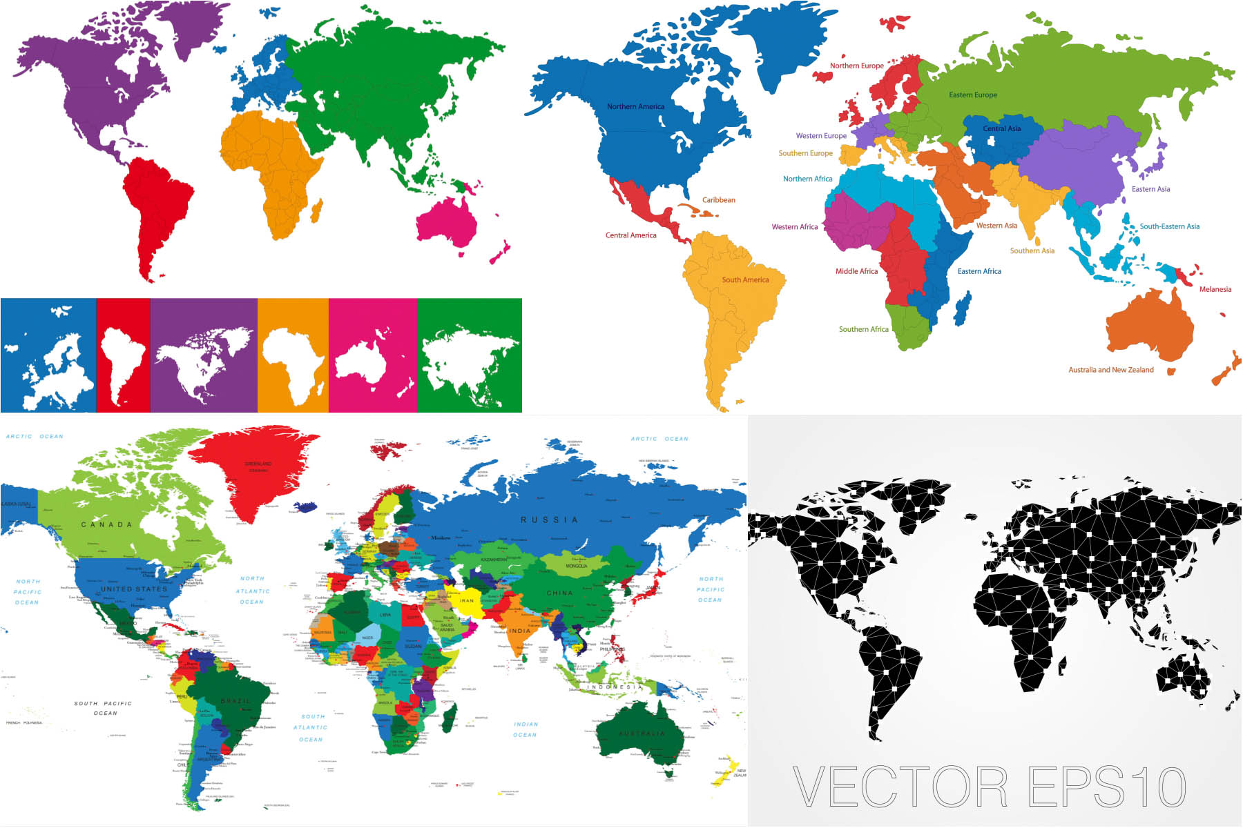 clip art vector world map - photo #35