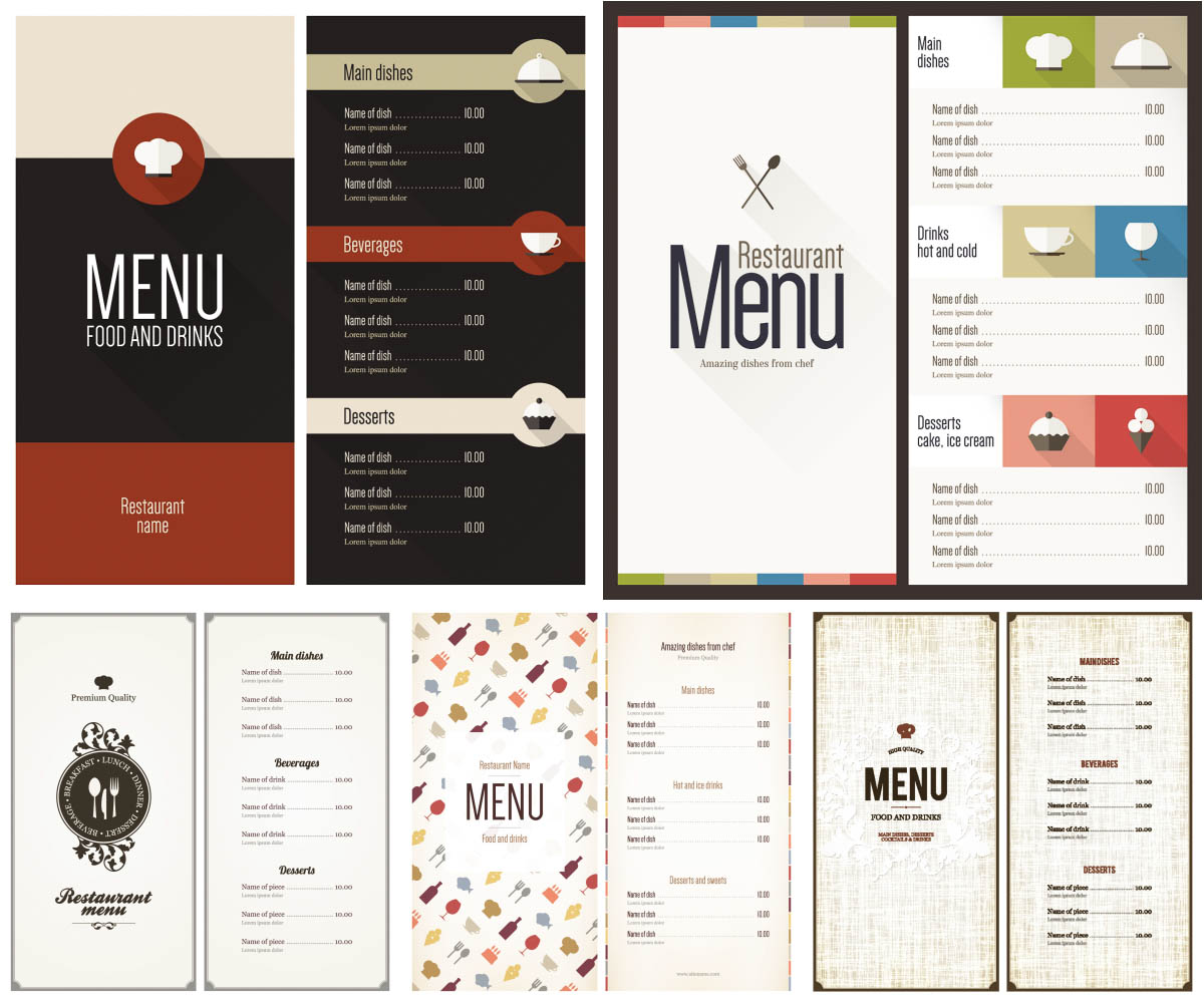 restaurant menu clipart - photo #40