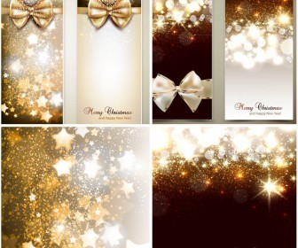 Elegant Christmas backgrounds and banners vector