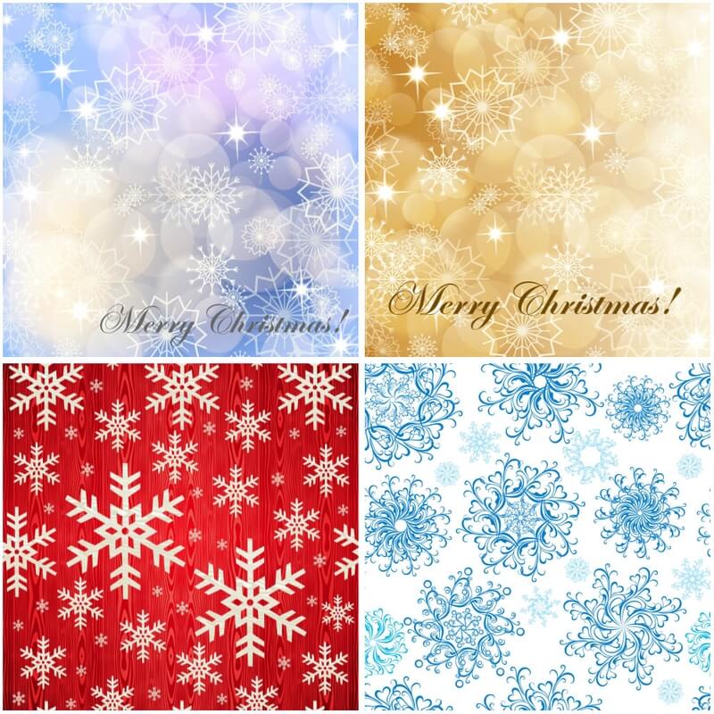 Snowflakes background vector