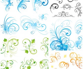 Beautiful decorative floral ornament vector