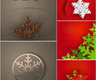 Cartoon snowflake Christmas background vector 2020 - 2021