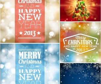 Christmas background with sparkles vector