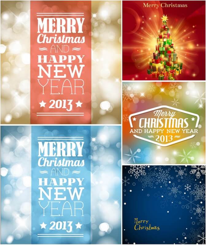 Christmas background with sparkles vector