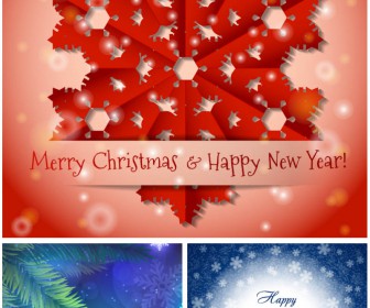 Christmas backgrounds with snowflakes vector 2020 - 2021