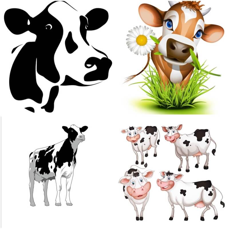 Download Cow templates vector free download - VectorPicFree (Free Ai Eps)