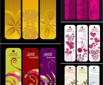 Discount stickers, labels vector