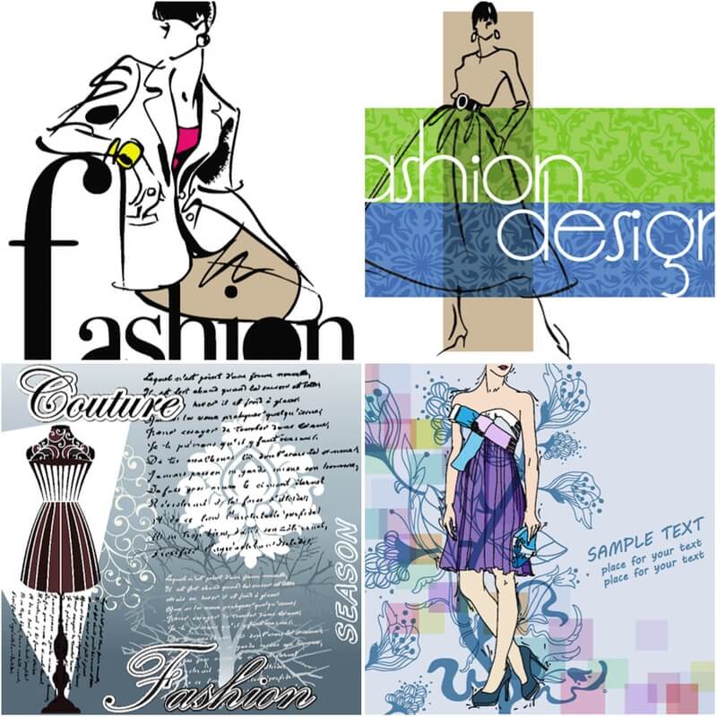 Fashion background vector