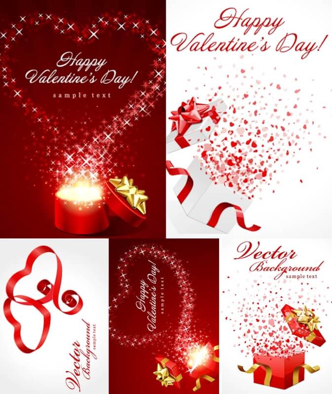 Happy Valentine's Day backgrounds vector