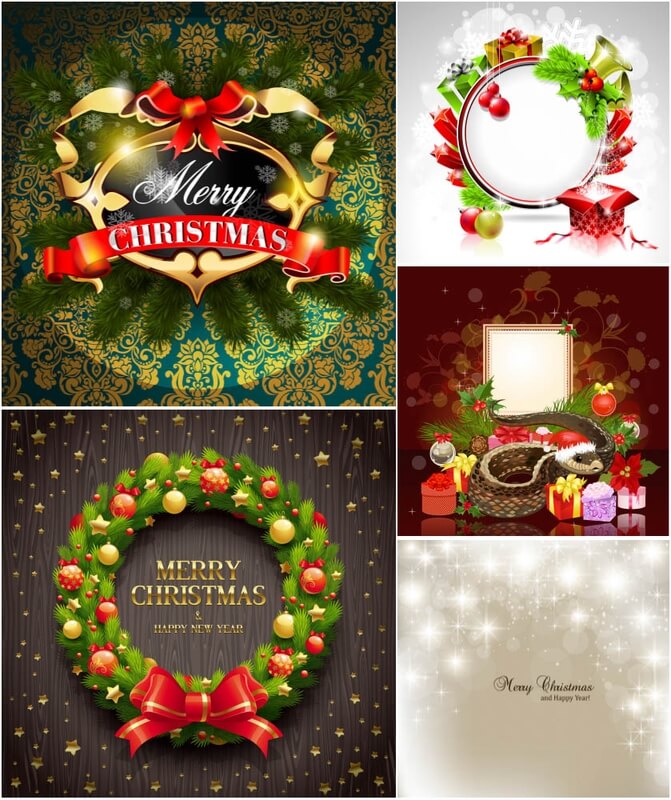 Merry Christmas designs vector