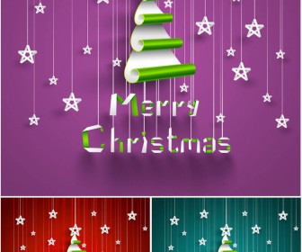 Simple Xmas backgrounds vector 2020 - 2021