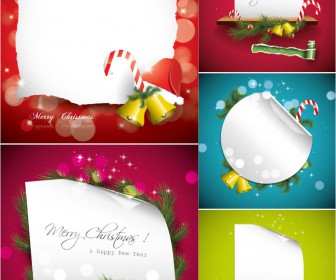 Wonderful Christmas backgrounds withl place for text vector 2020 - 2021