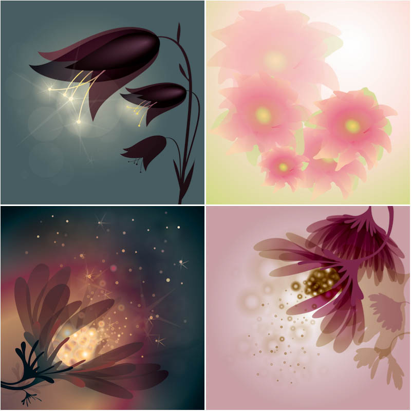 Abstract flower vector