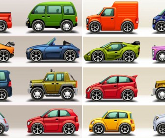 Cartoon various cars vector – free download, Clipart Graphics ( .ai
