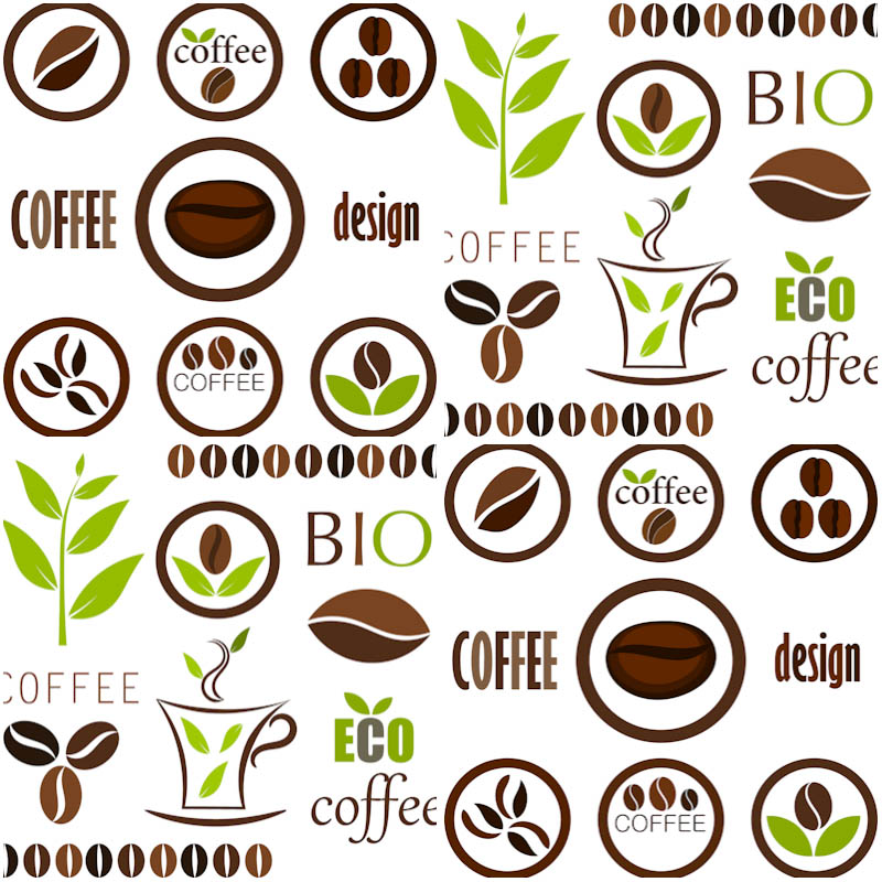 Coffee labels vector