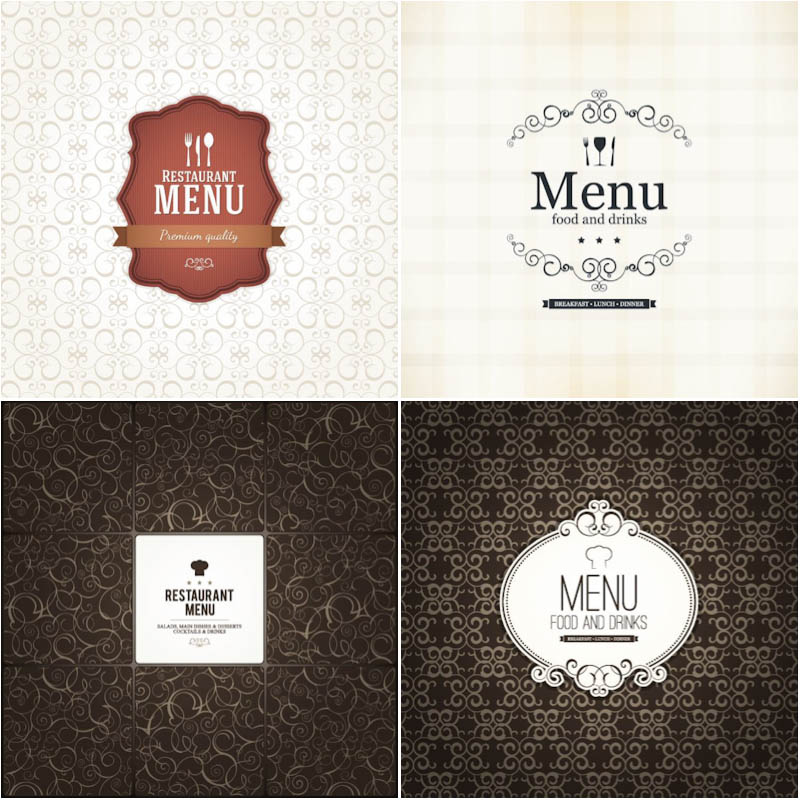 Design for restaurant or cafe menu vector