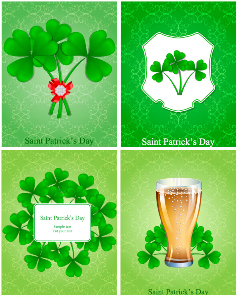 Greeting card for Saint Patrick's Day vector
