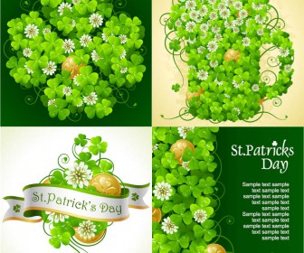 Happy Saint Patrick's Day cards vector