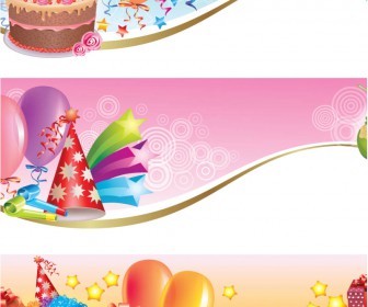 Happy birthday banner vector