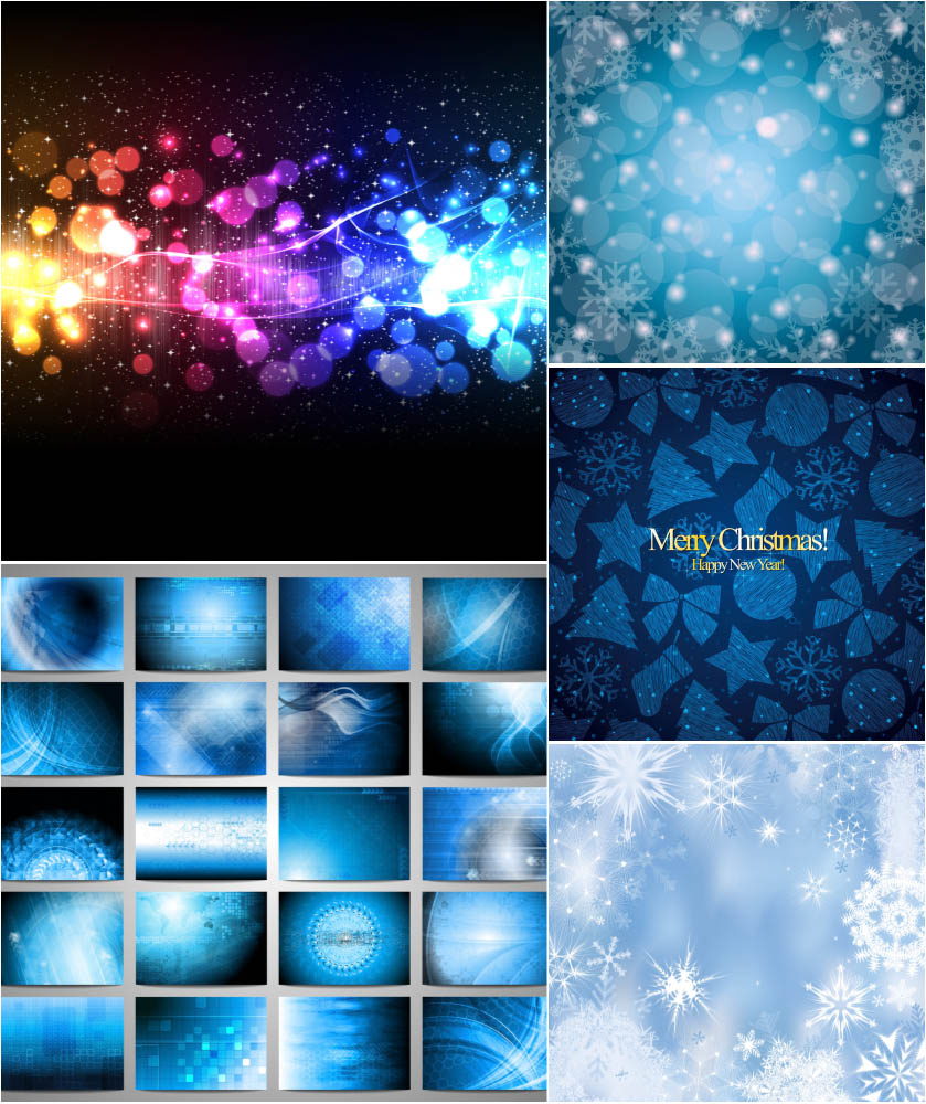 Holiday abstract backgrounds vector