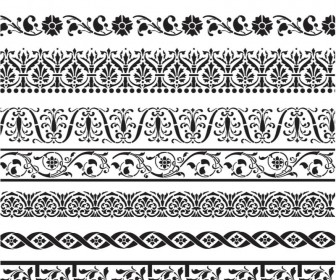 Ornament borders vector