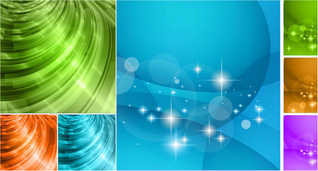 Shiny abstract backgrounds vector