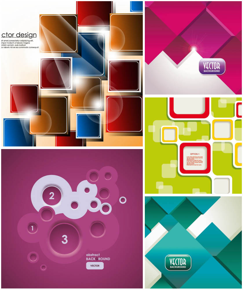Vector abstract backgrounds
