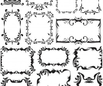 Vintage decorative frames vector