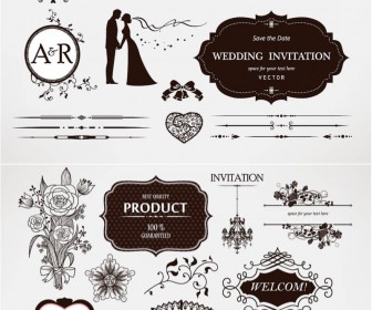 Wedding decor vector