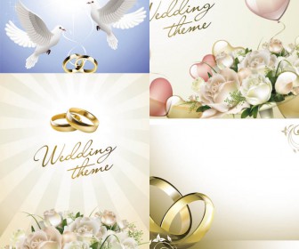 Wedding theme vector