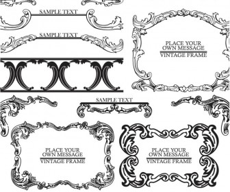 Frames for decoration vector