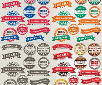Collection big sale, low price quality label vector