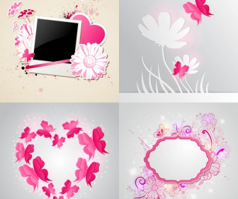 Abstract heart on gray backgrounds vector