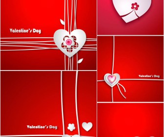 Cool red background for Valentine's Day vector
