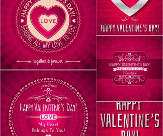 Valentine's Day, February 14, romantic backgrounds vector