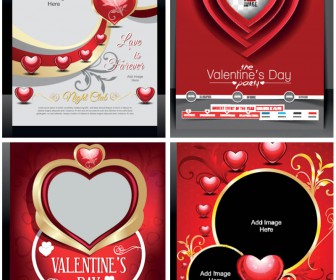 Valentine's Day poster vector