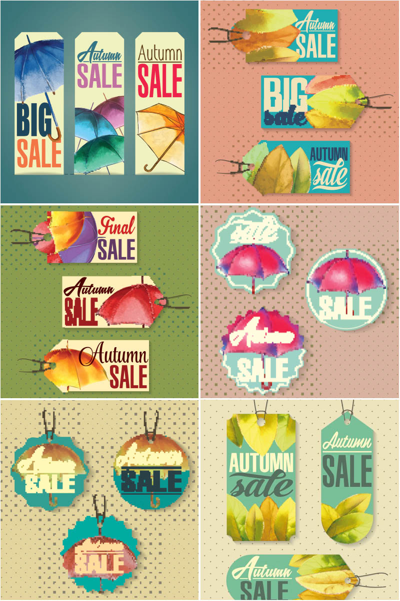 Autumn (fall) discount price tags