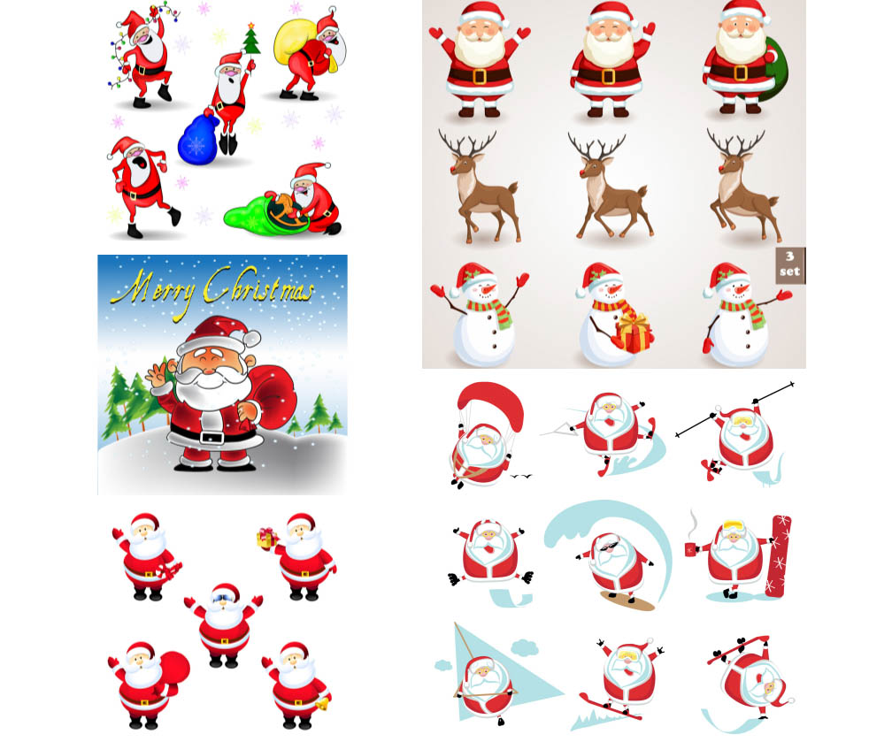 Christmas Santa Claus templates