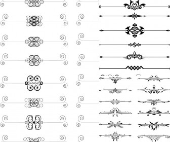 Decorated borders vectors