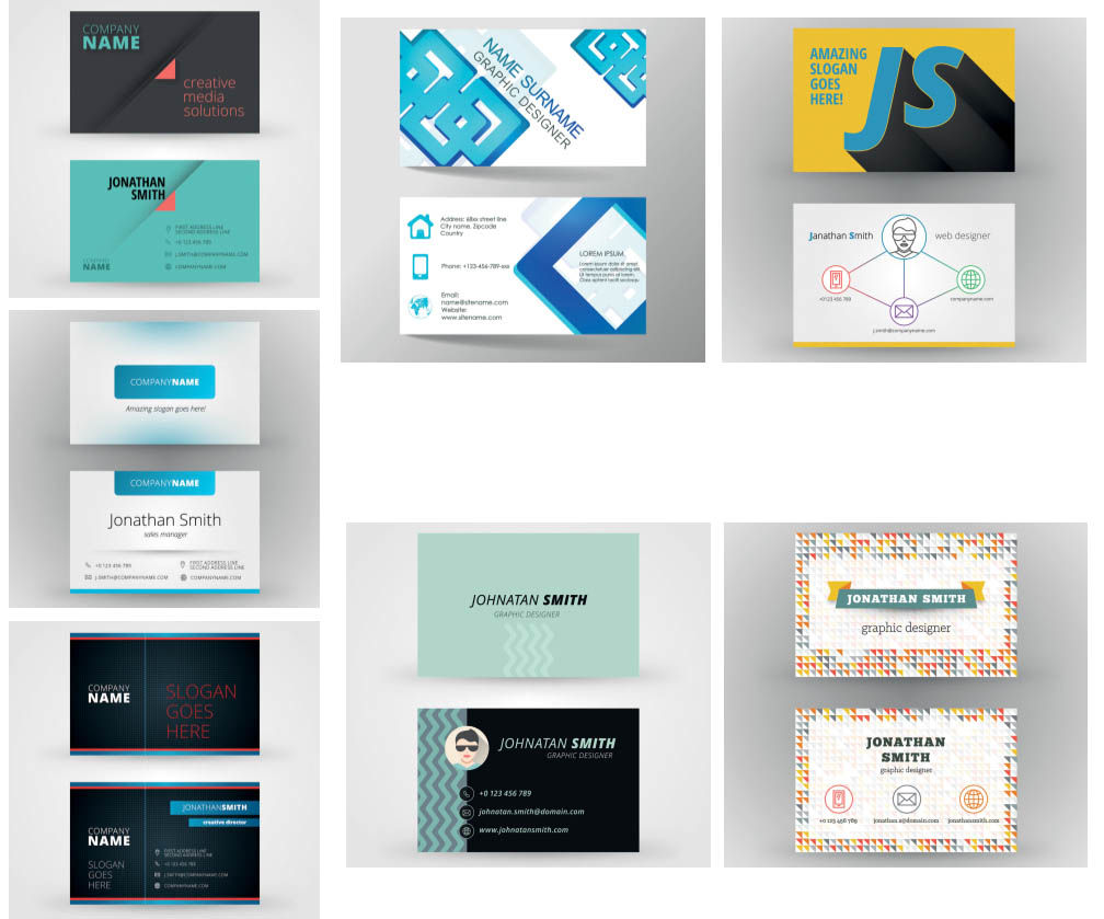 Modern style Business cards templates