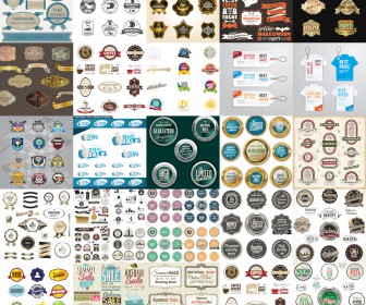 Restaurant and cafe retro labels Pizza labels Premium quality badges Membership Badges