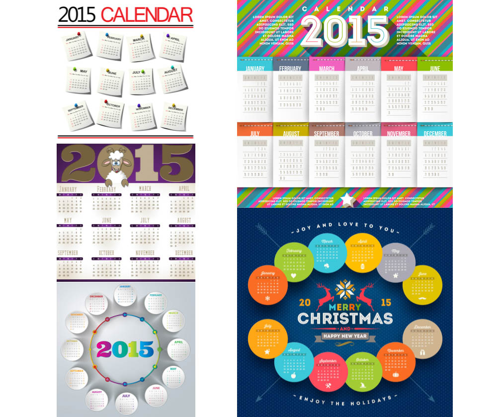 Simple calendar 2015