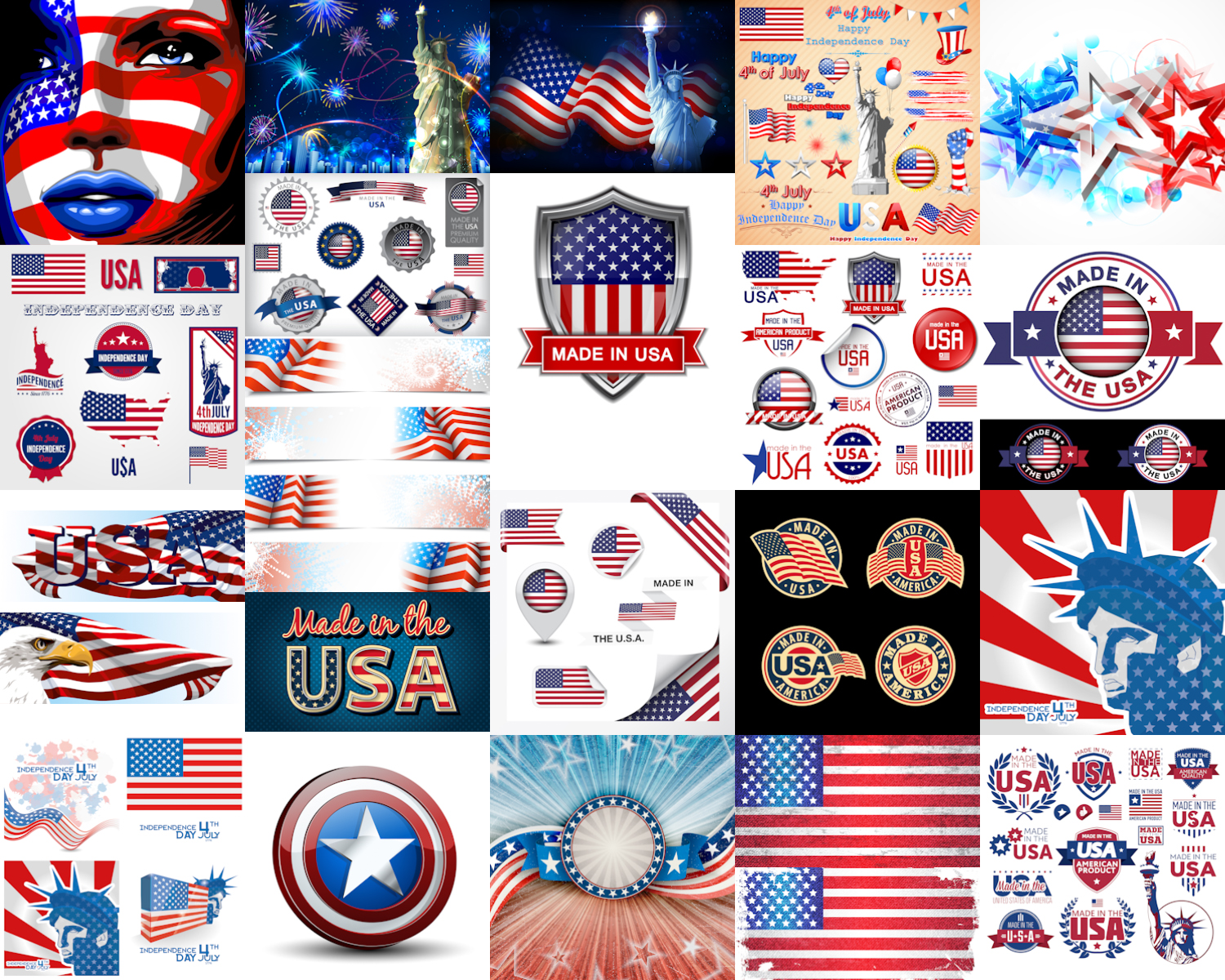USA sign symbols