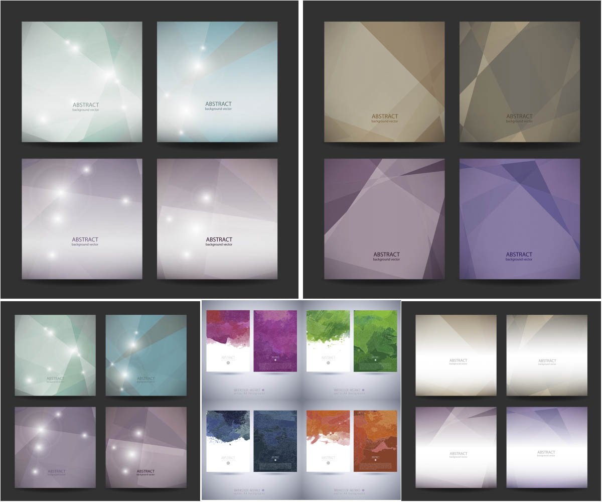 Abstract geometric colorful backgrounds