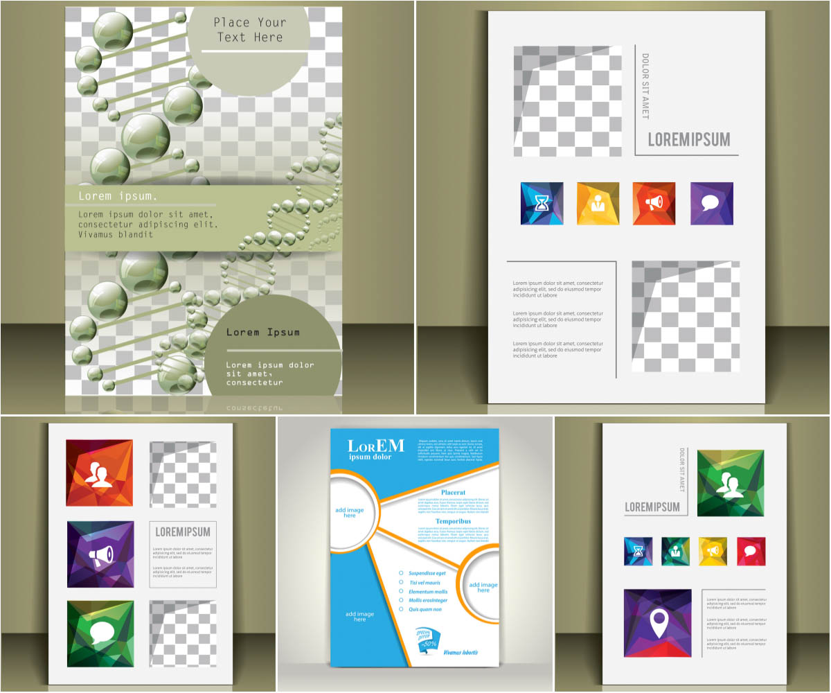 Abstract modern flyer or brochure template