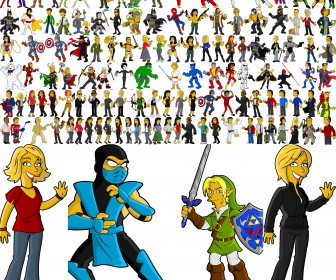 All superhero cartoons and movies are drawn in the form of a Simpsons