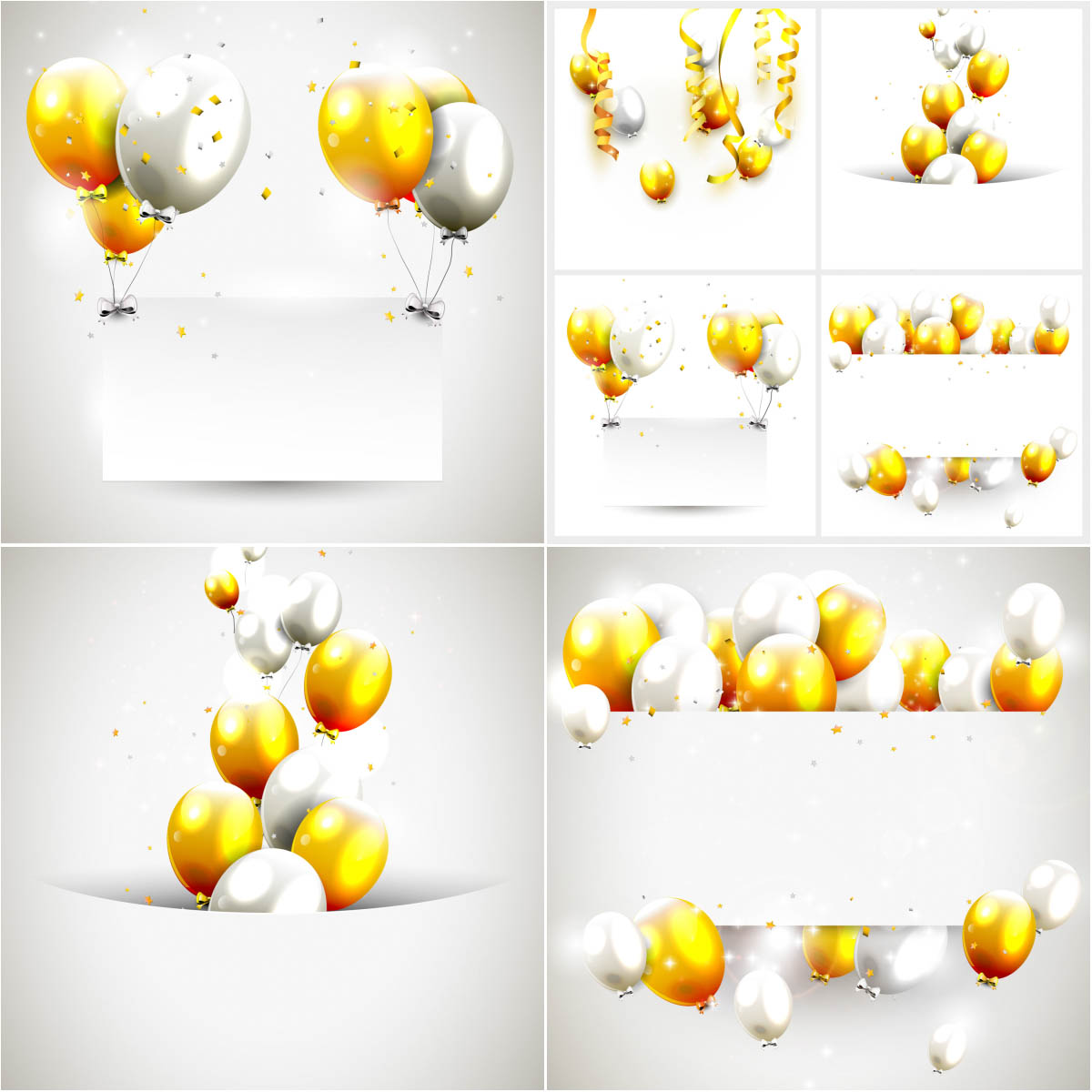 Backgrounds with colorful balloons